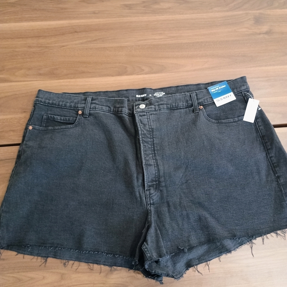 Women's Black Denim Shorts